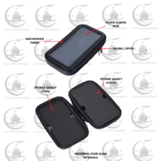 PORTA CELULAR SMARTPHONE MOTO BICICLETA TOUCH IMPERMEABLE