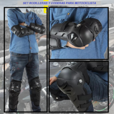 SET RODILLERAS Y CODERAS PARA MOTOCICLISTA VEMAR
