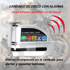 CANDADO DE DISCO CON ALARMA GENERICO