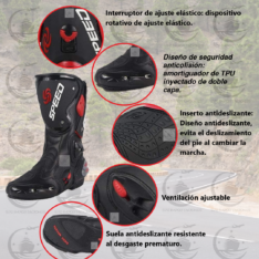 BOTAS SPEED BIKERS CAÑA LARGA