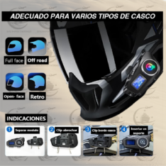 INTERCOMUNICADOR CASCO BLUETOOTH Q58 MAX